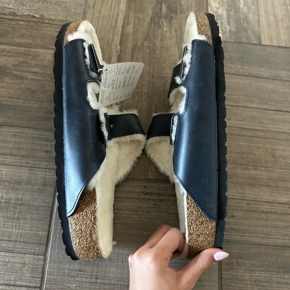 Birkenstock Arizona Suede Shearling Sandals Men’s size 10
